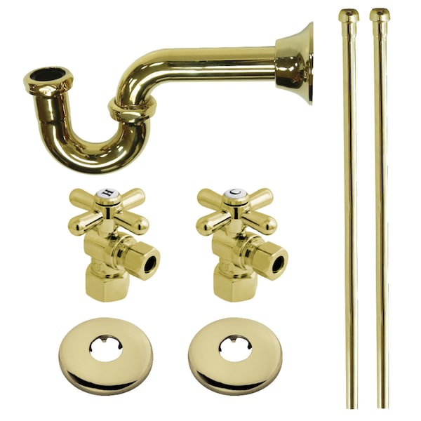 KPK102P Plumbing Supply Kits Combo, 1/2" IPS Inlet, 3/8" Comp Oulet